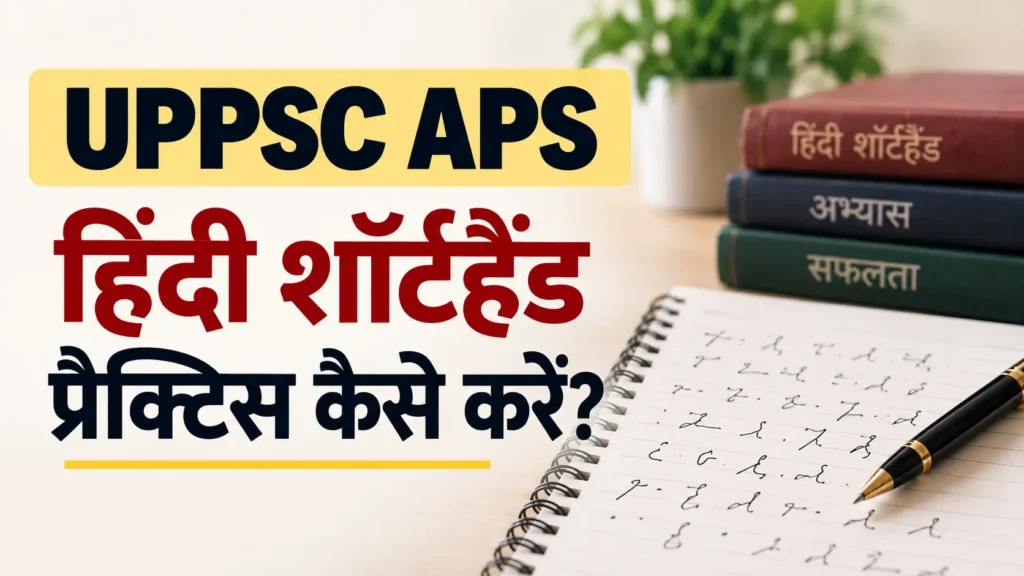 UPPSC APS Hindi Shorthand Practice kaise kare