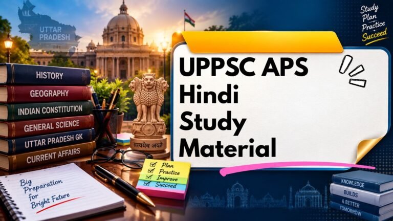 UPPSC APS Hindi Study Material
